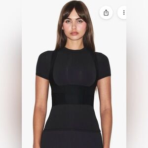 Skims body posture trainer vest -black